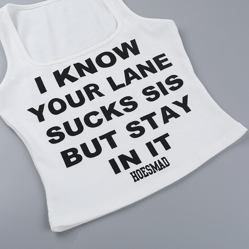 Letter Tank Top