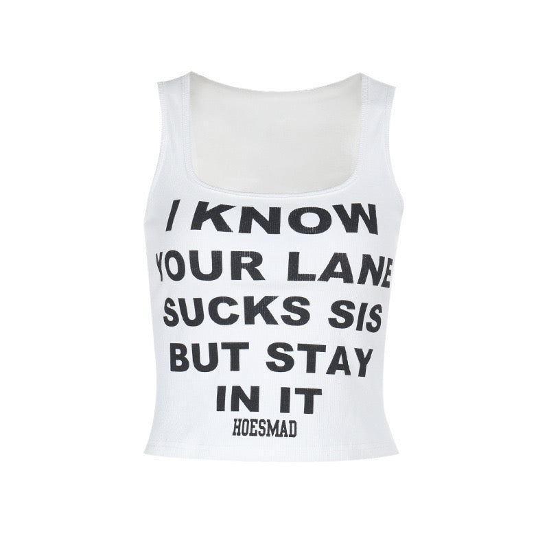Letter Tank Top